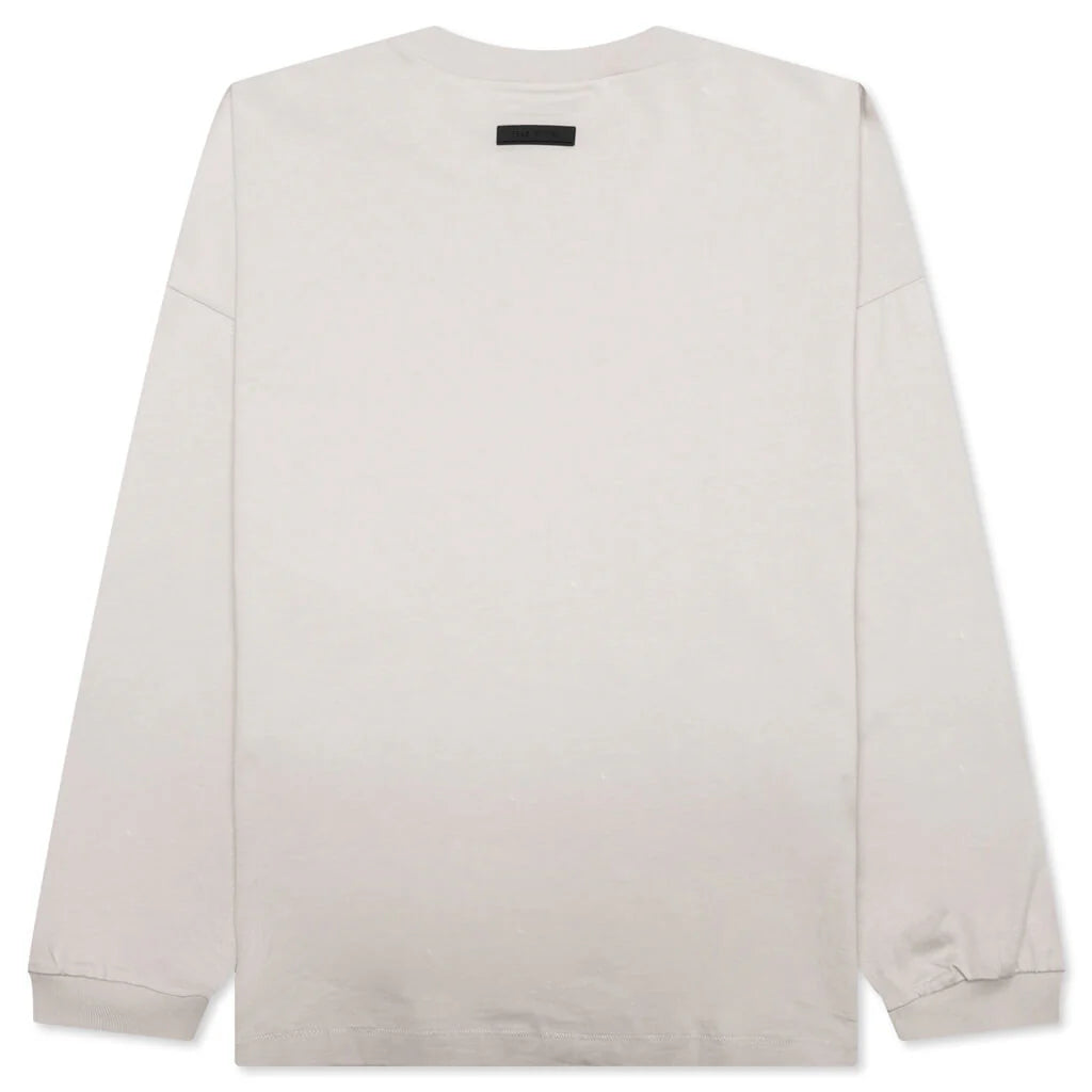 Essentials L S Tee Silver Cloud