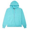 Basic Diamond Zip Hood Teal