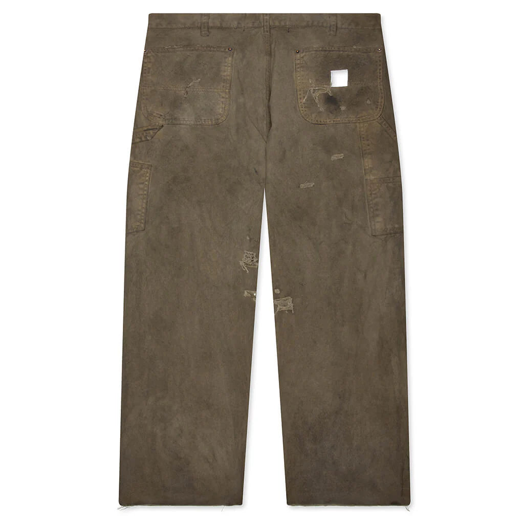 Been Thru It Waxed Canvas Double Knee Pant Brown