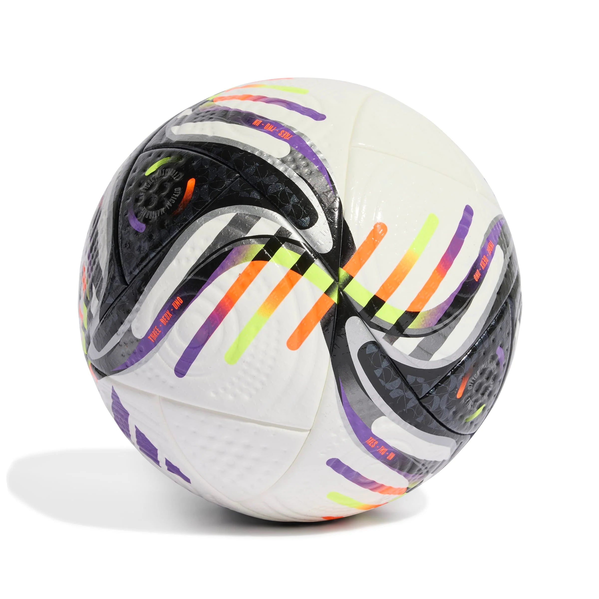 adidas Leagues Cup 25 Pro Ball Soccer White Black Orange Yellow