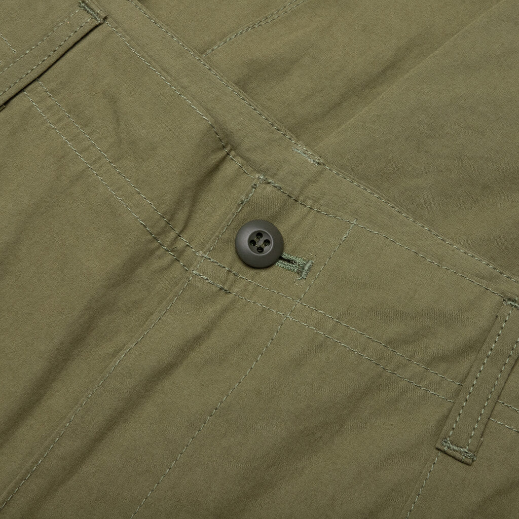 Compact Cotton Cargo Pants Khaki