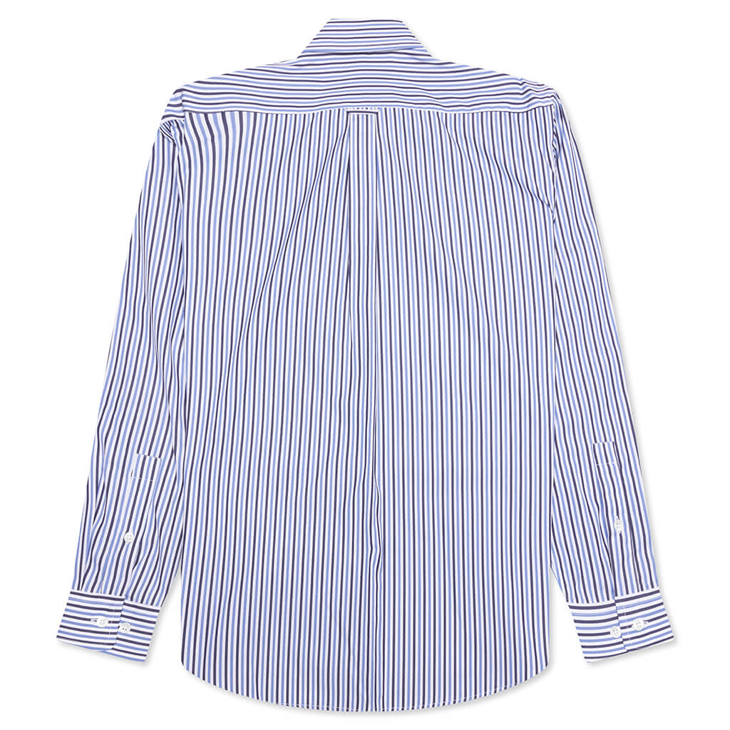Neck Logo Neon Classic Shirt Blue Fuchsia