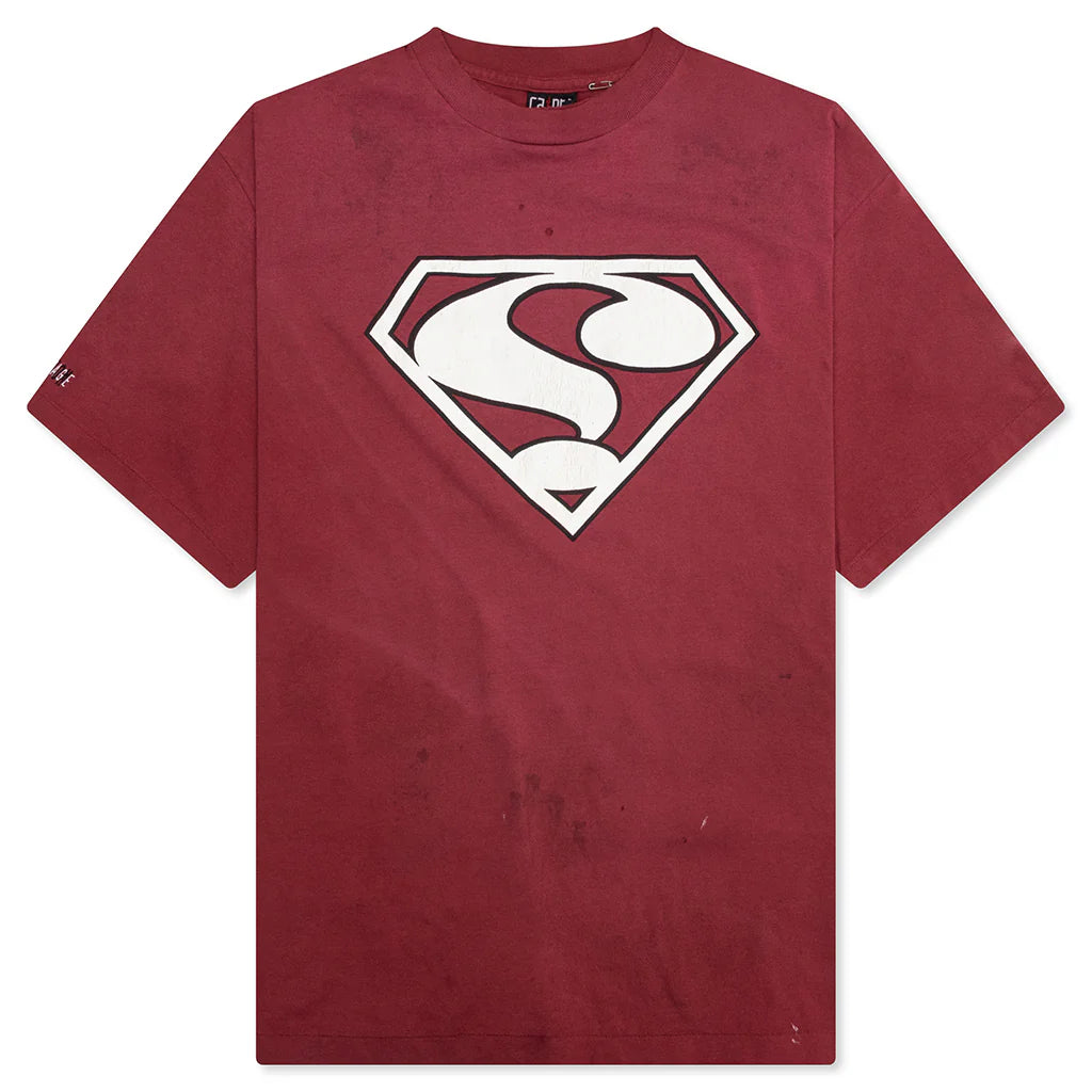 Saint Damage S S Tee Burgundy