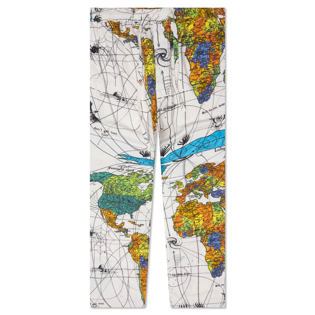 Saint Michael x Dr Woo World Map Pajama Pant Map White