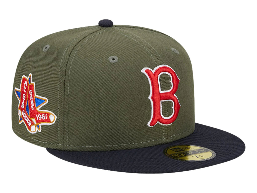 Gorra New Era Boston Red Sox Color Oliva para Hombre