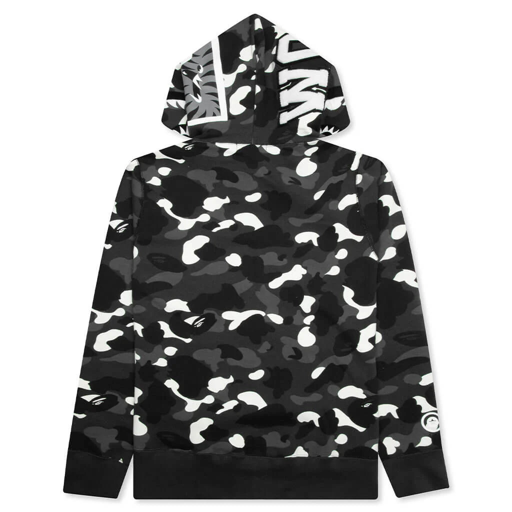 City Camo Shark Full Zip Hoodie Black