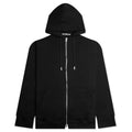 Zip Skull Knitted Hoodie Black