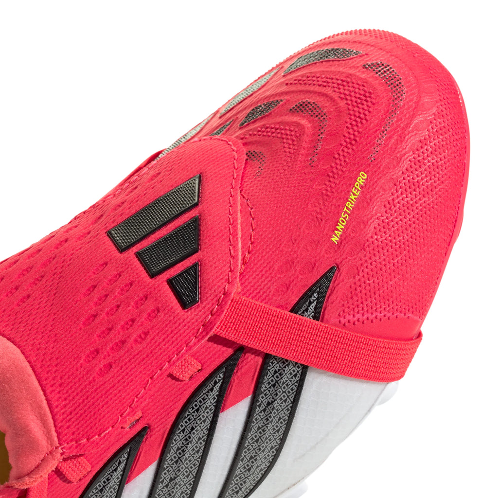 adidas Predator Elite Fold Over Tongue FG Firm Ground Youth Soccer Cleats Red Black White