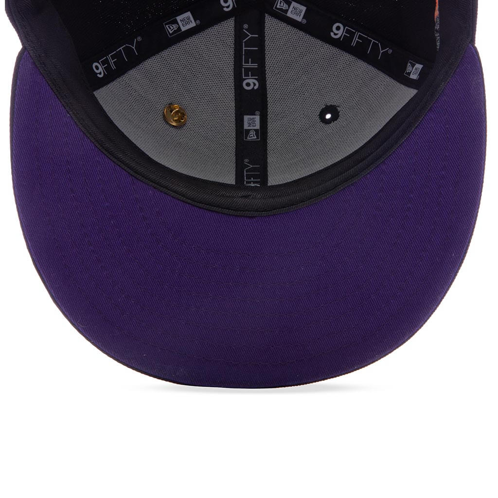 Feature x New Era Old English Scottsdale Snapback Black Purple