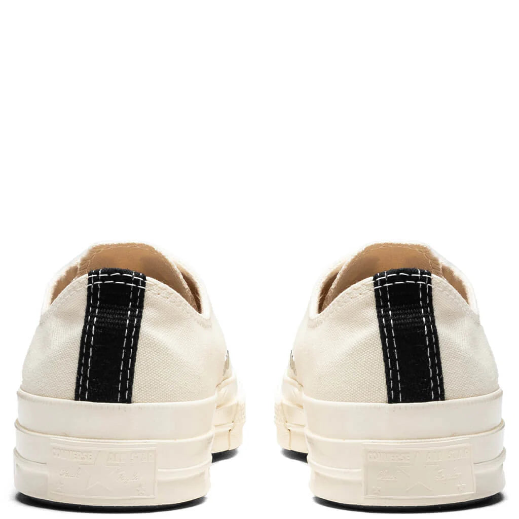 Converse x Comme Des Garcons PLAY All Star Chuck 70 Ox Small Red Heart White