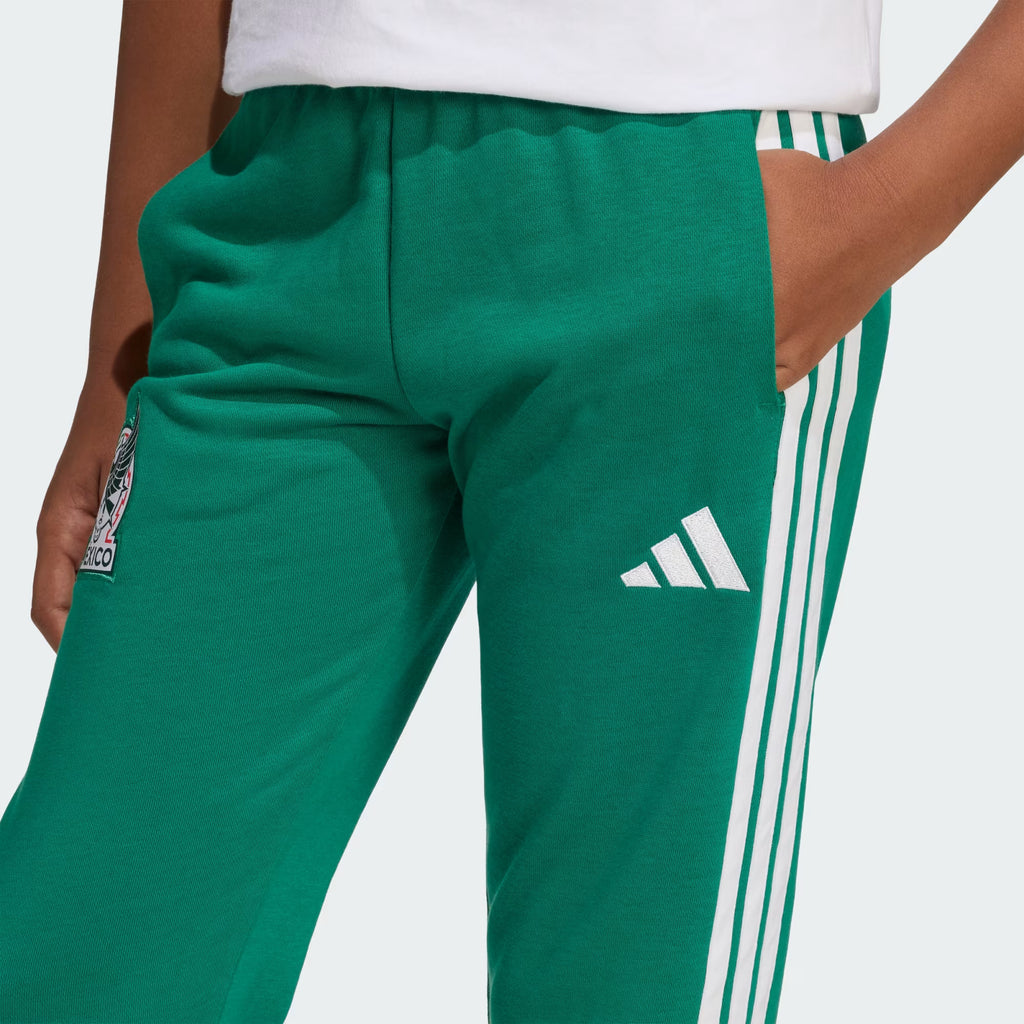 adidas Mexico DNA Youth Soccer Tracksuit Bottoms Green