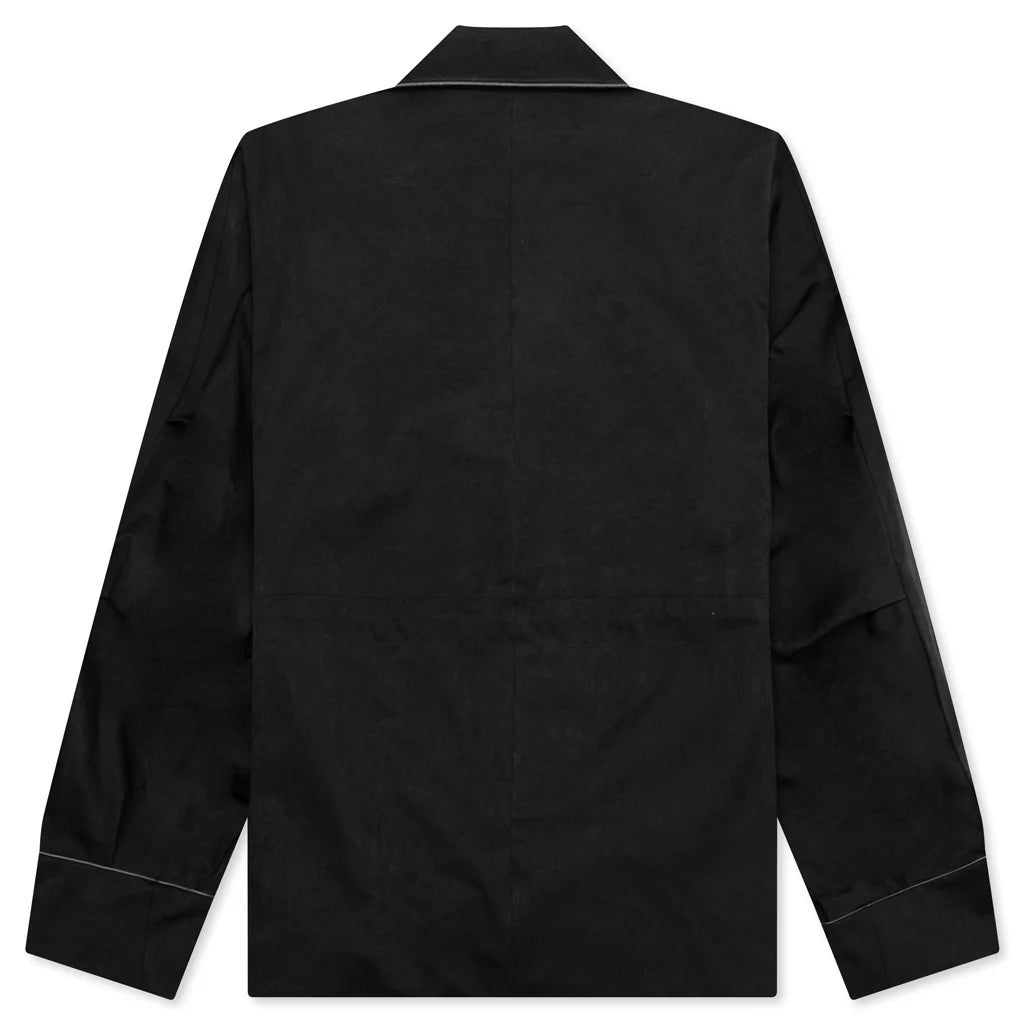 Faux Suede Jacket Black