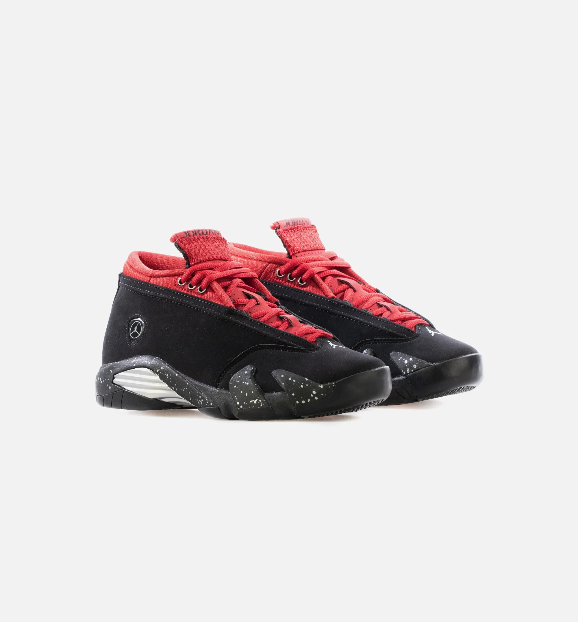 Air Jordan 14 Low Iconic Red Womens Lifestyle Shoe Black Metallic Silver Gym Red Limit One Per Customer