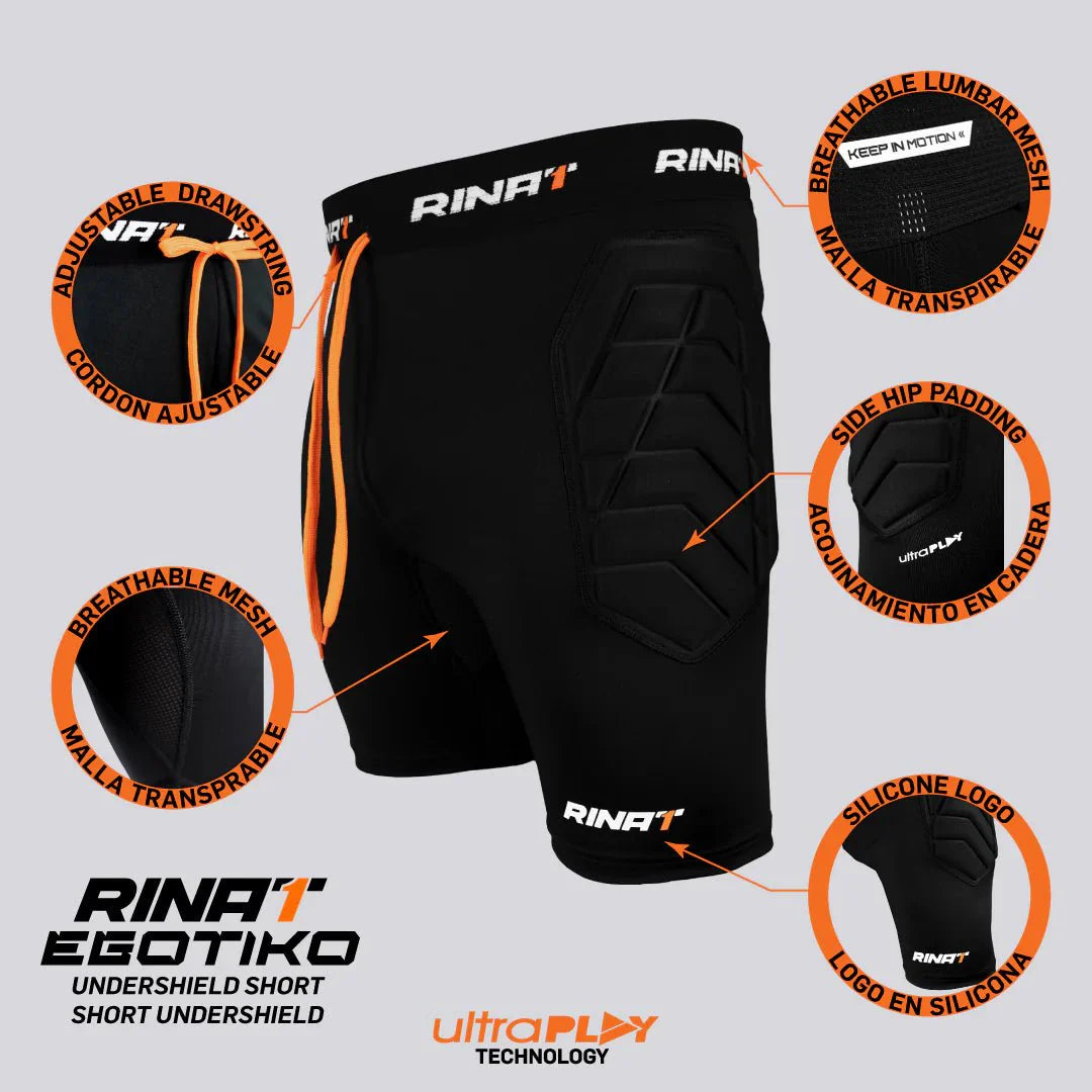 Rinat Egotiko Goalkeeper Shorts Black