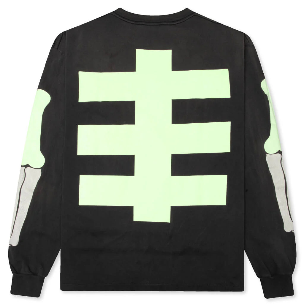 Saint M6 x Bounty Hunter Bone L S T Shirt Black