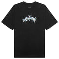 Flowers Cotton T Shirt Black