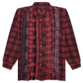 Over Dyed Ribbon Shirt Red