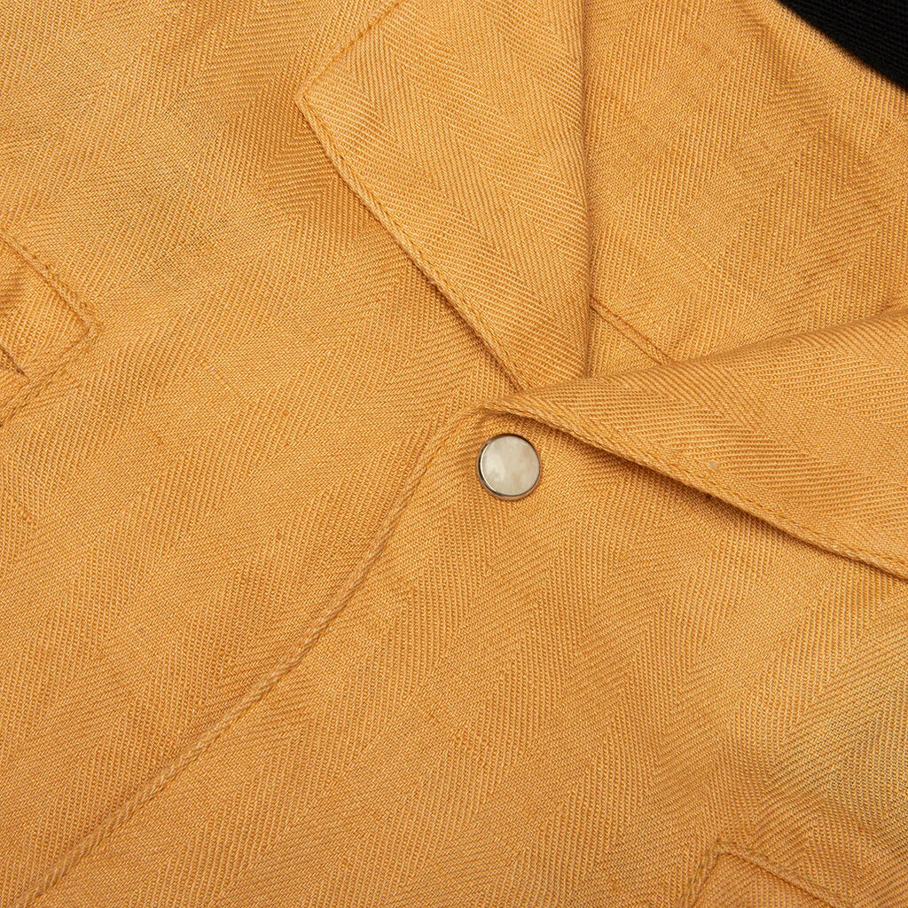 Montauk S S Bowling Shirt Yellow