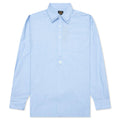 Double Regular Collar Shirt Sax Blue