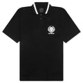 Crest Polo Shirt With Casual Pocket Black