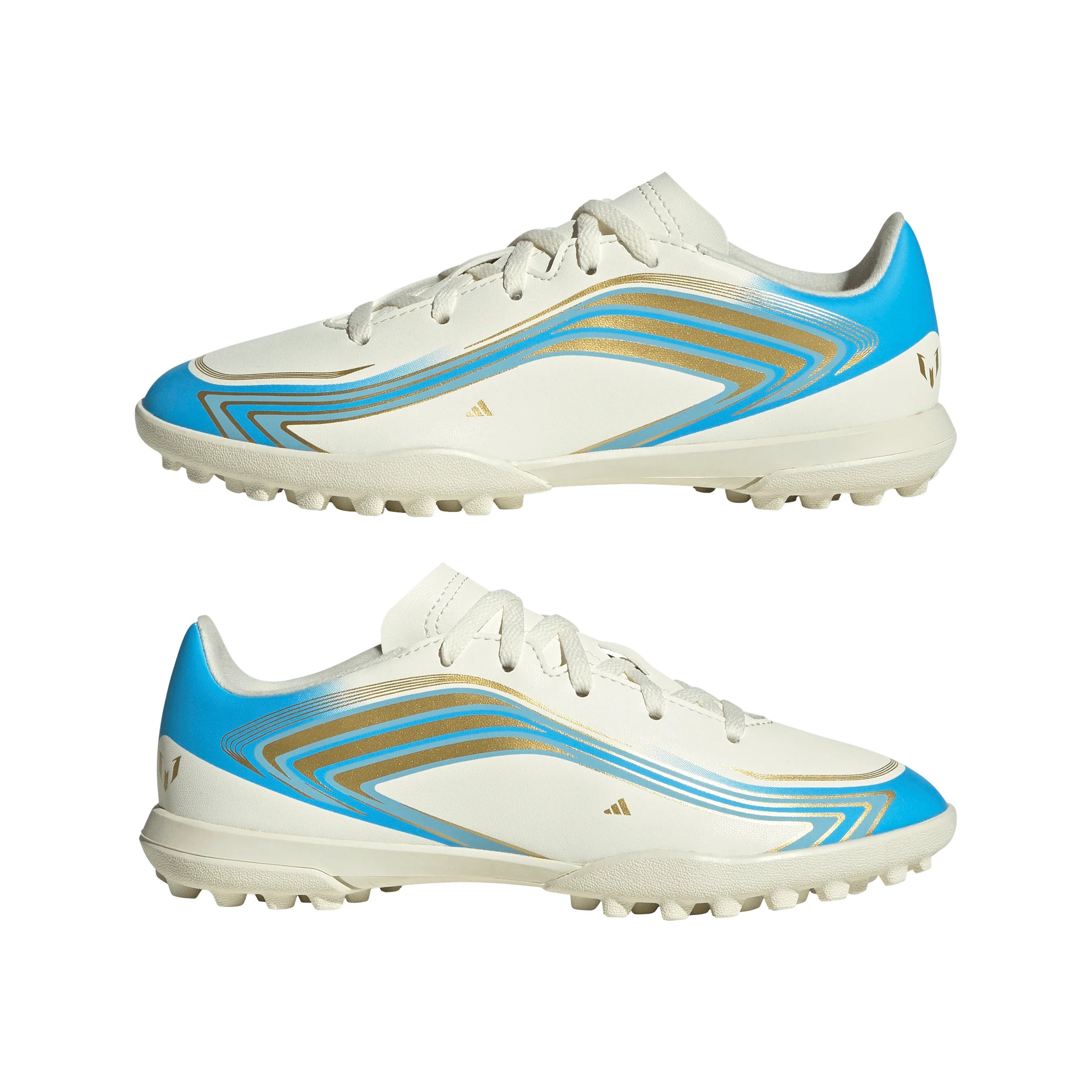adidas F50 Messi Club Turf Youth Soccer Cleats Ivory