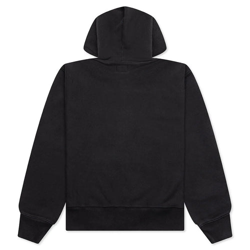 Established Printed Zip Hoodie Black