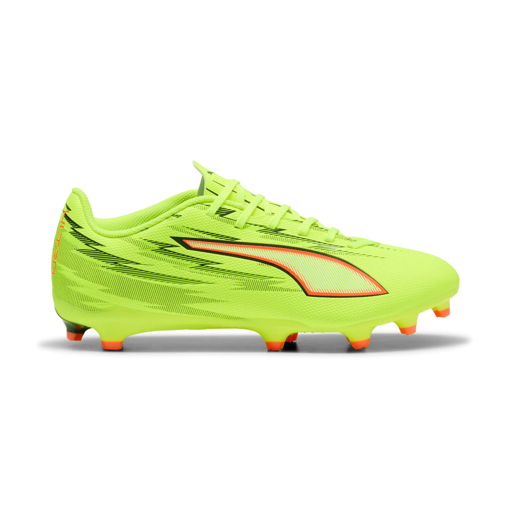 PUMA Ultra 6 Play FG AG Firm Multi Ground Mens Soccer Cleats Yellow Black Red