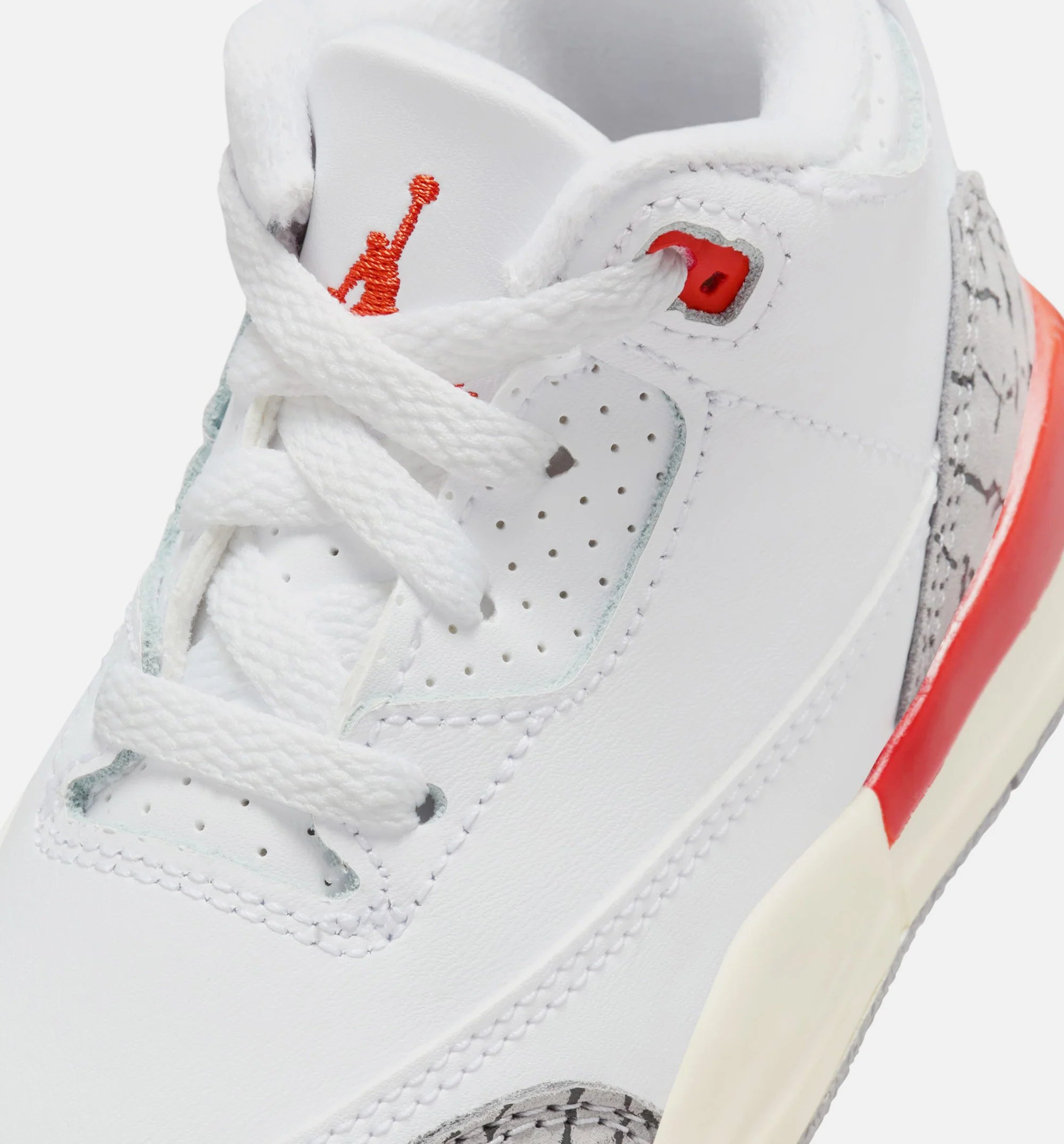 Air Jordan 3 Retro Georgia Peach Infant Toddler Lifestyle Shoe White Cosmic Clay Sail Cement Grey