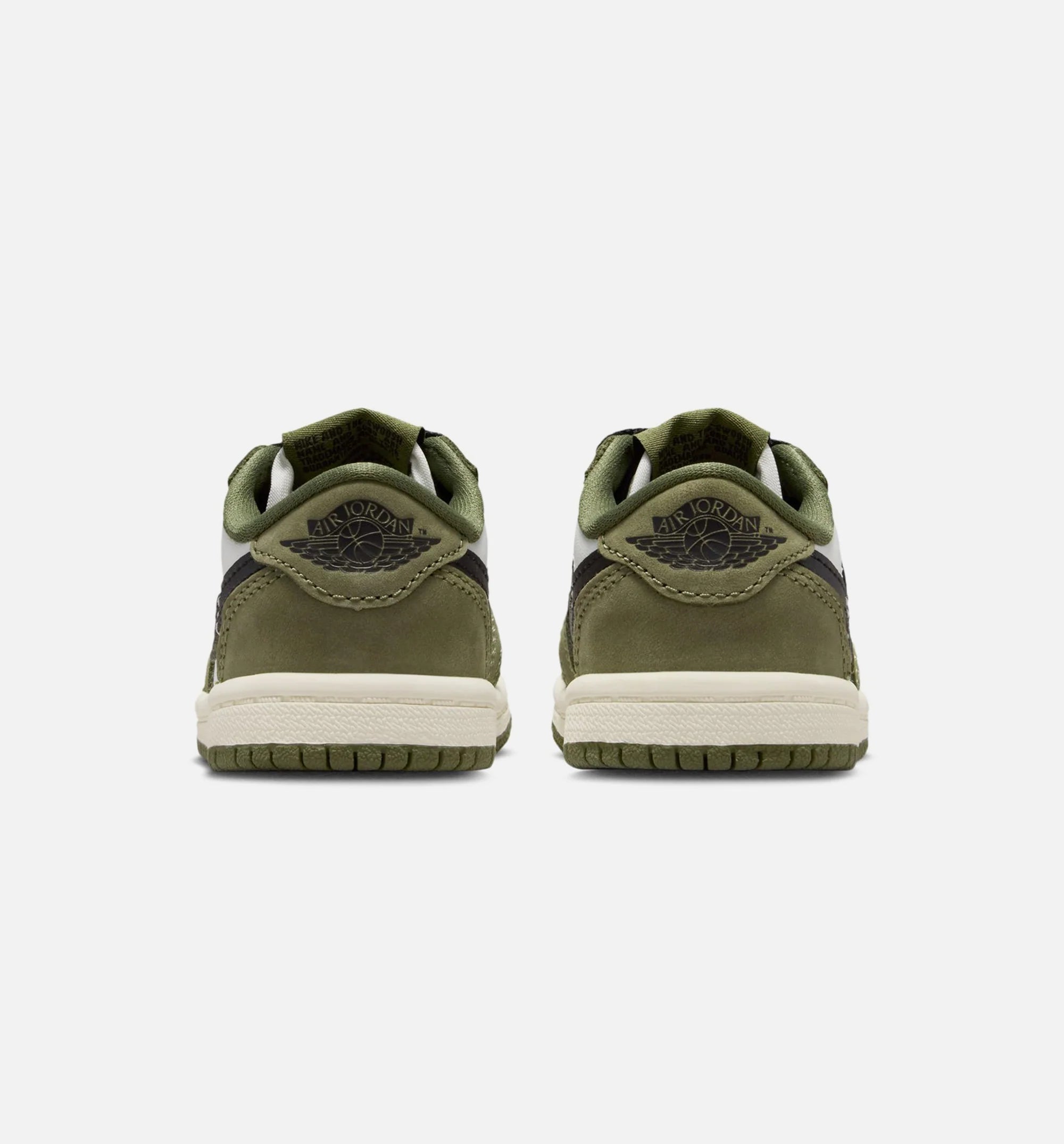 Air Jordan 1 Low OG Medium Olive And Summit White Infant Toddler Lifestyle Shoe Medium Olive Black Summit White Sail