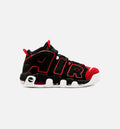 Air More Uptempo Red Toe Mens Basketball Shoe Black Red