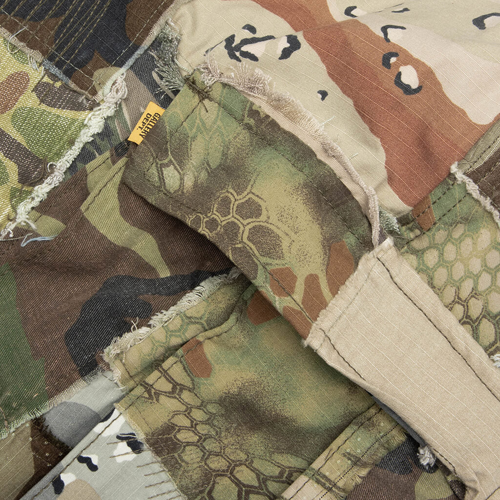 Retouche Camo Patchwork Kenzie Shorts Mixed Camo