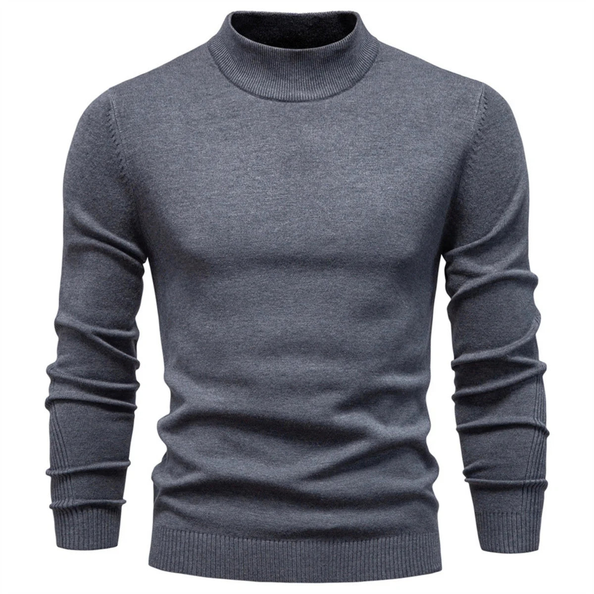 Mens Mockneck Pullover Sweater