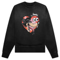 Hopeless Romantic Oversized Crew Black