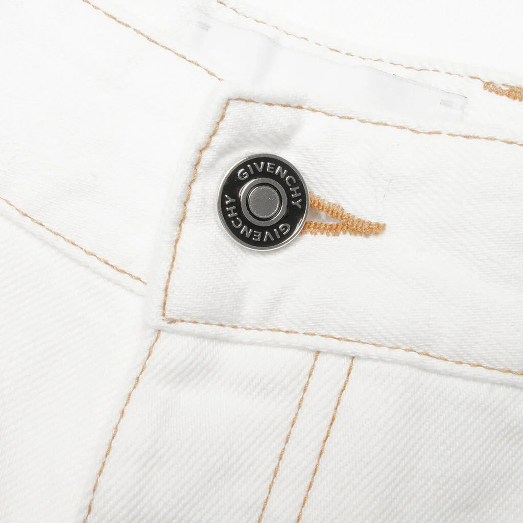 Couture Seam Trousers White