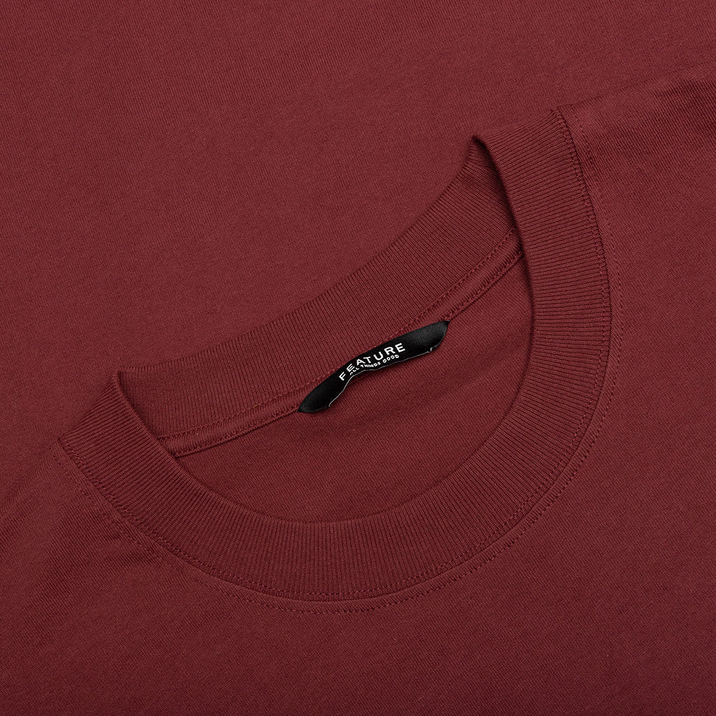 Feature x Wynn Carousel Tee Oxblood