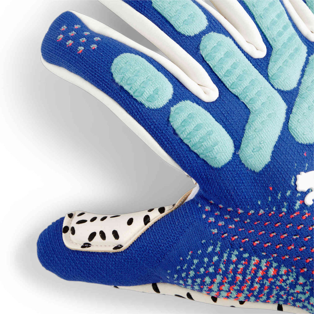 PUMA Future Ultimate NC Goalkeeper Gloves Blue Sunset Glow Electric Pepp