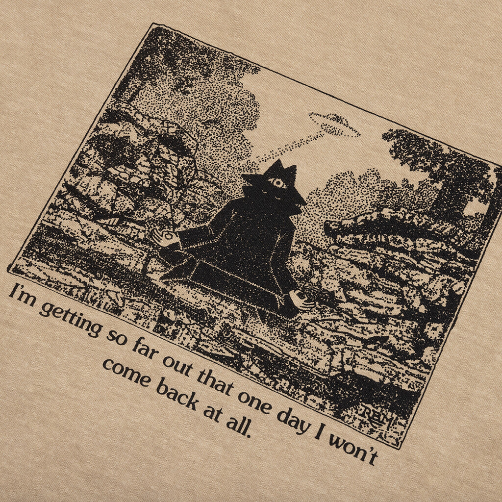 Warning S S Tee Beige