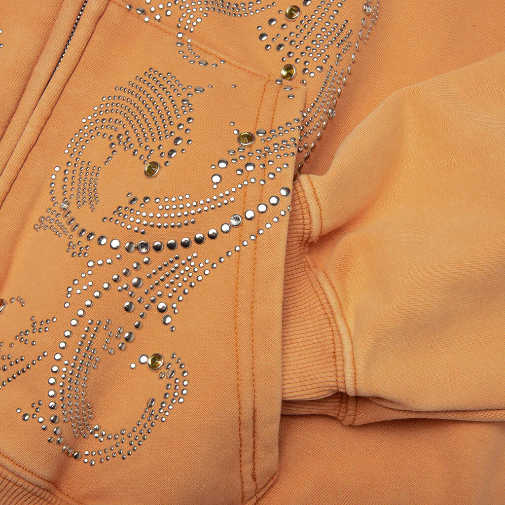 Crystal Hoodie Washed Brown
