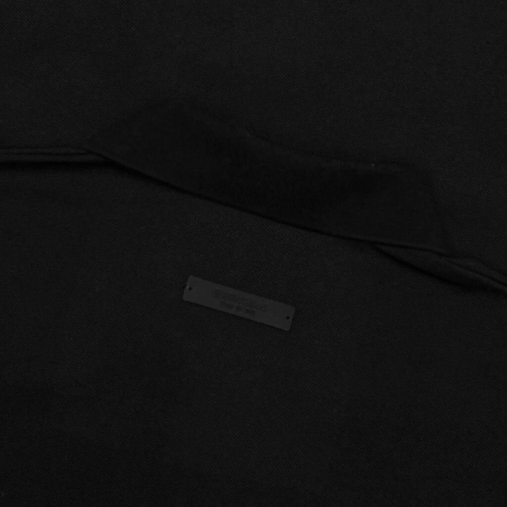 Pique L S Polo Black