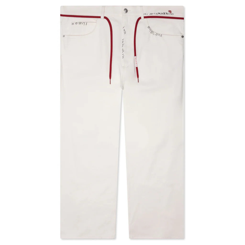 Drawstring Trousers Lily White
