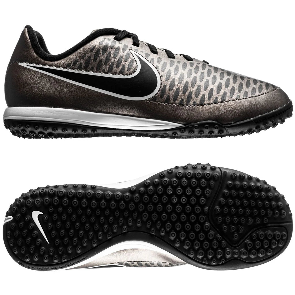 Nike Kids JR Magista Onda TF Tuft Boots Metallic Pewter Green