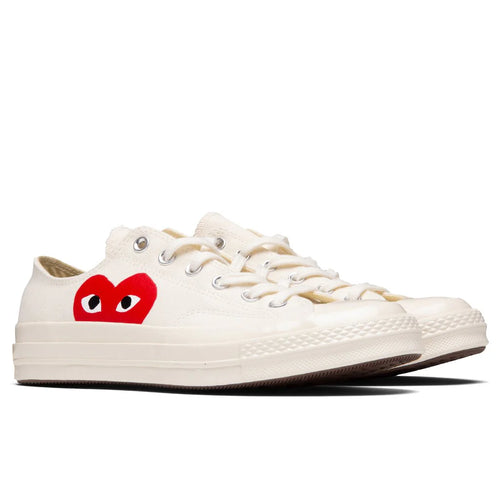 Converse x Comme Des Garcons PLAY All Star Chuck 70 Ox White