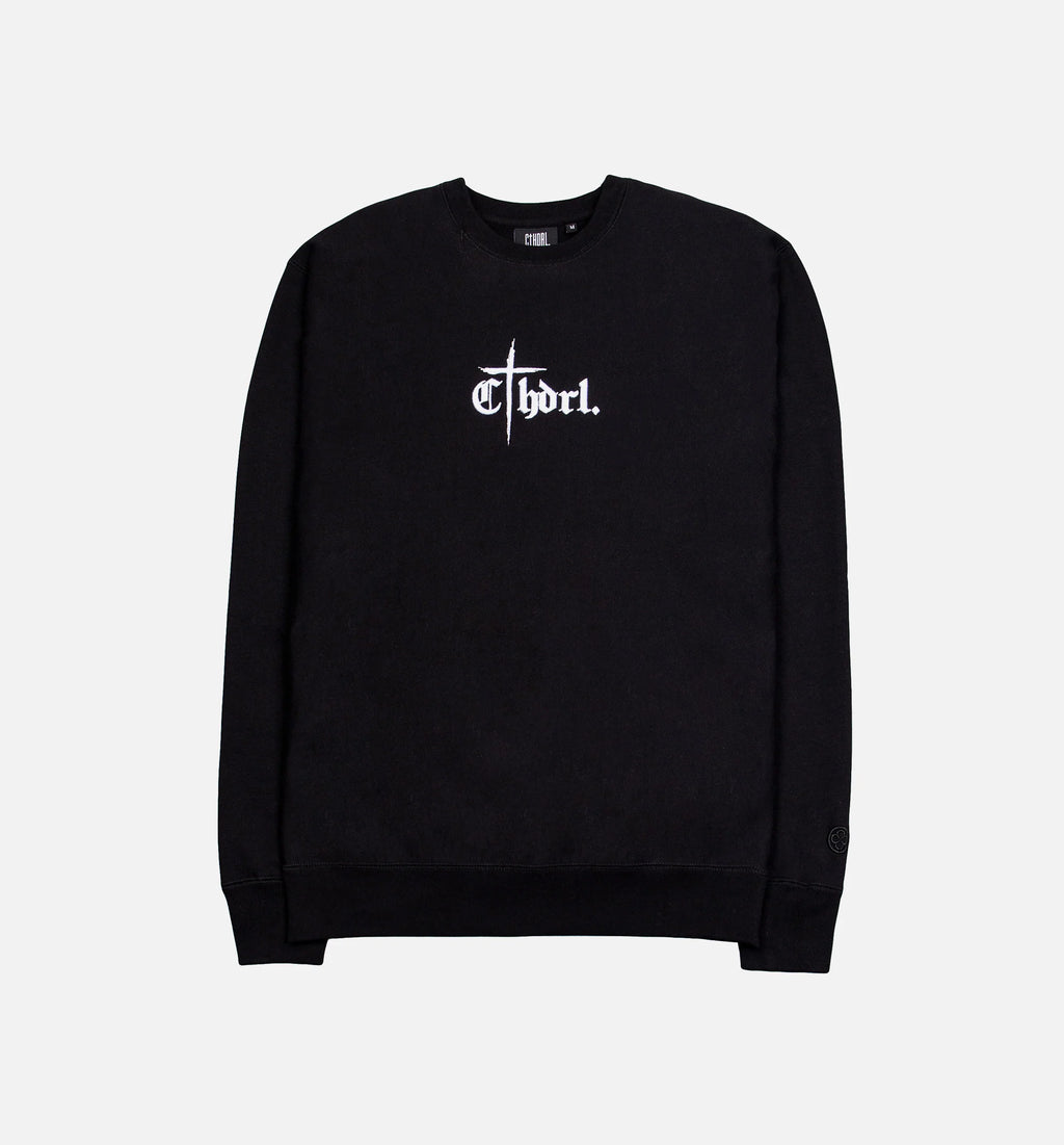 Grace Fleece Mens Crewneck Black