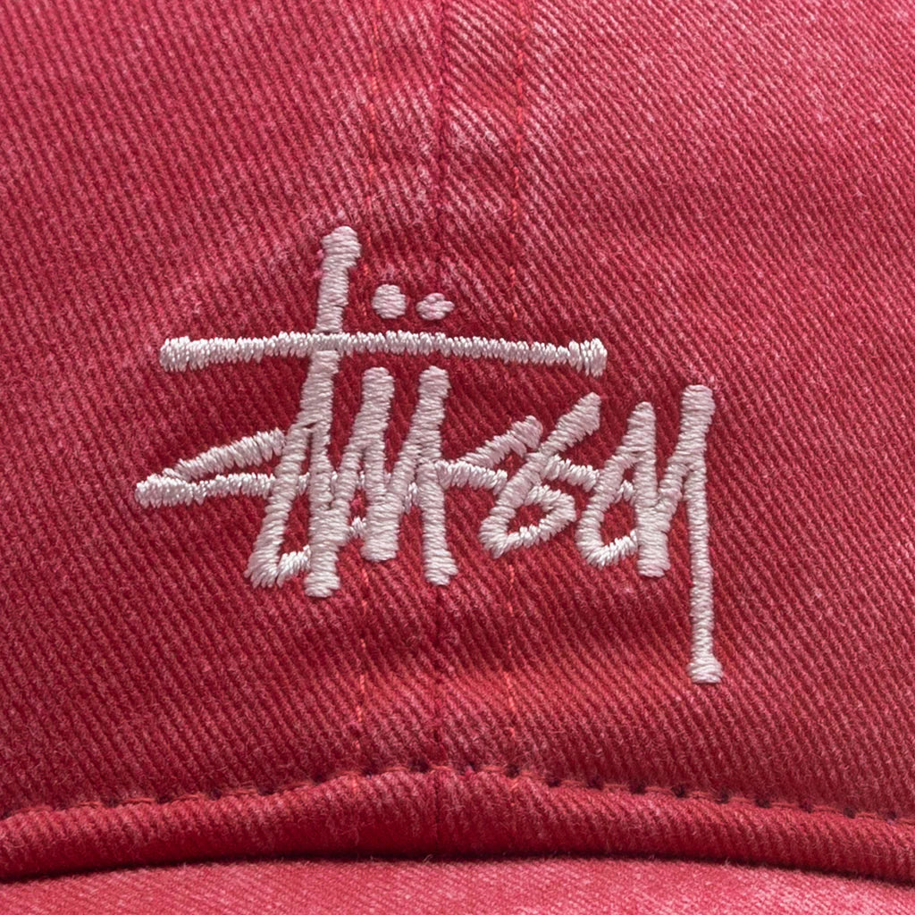 Basic Washed Low Pro Cap Deep Rouge