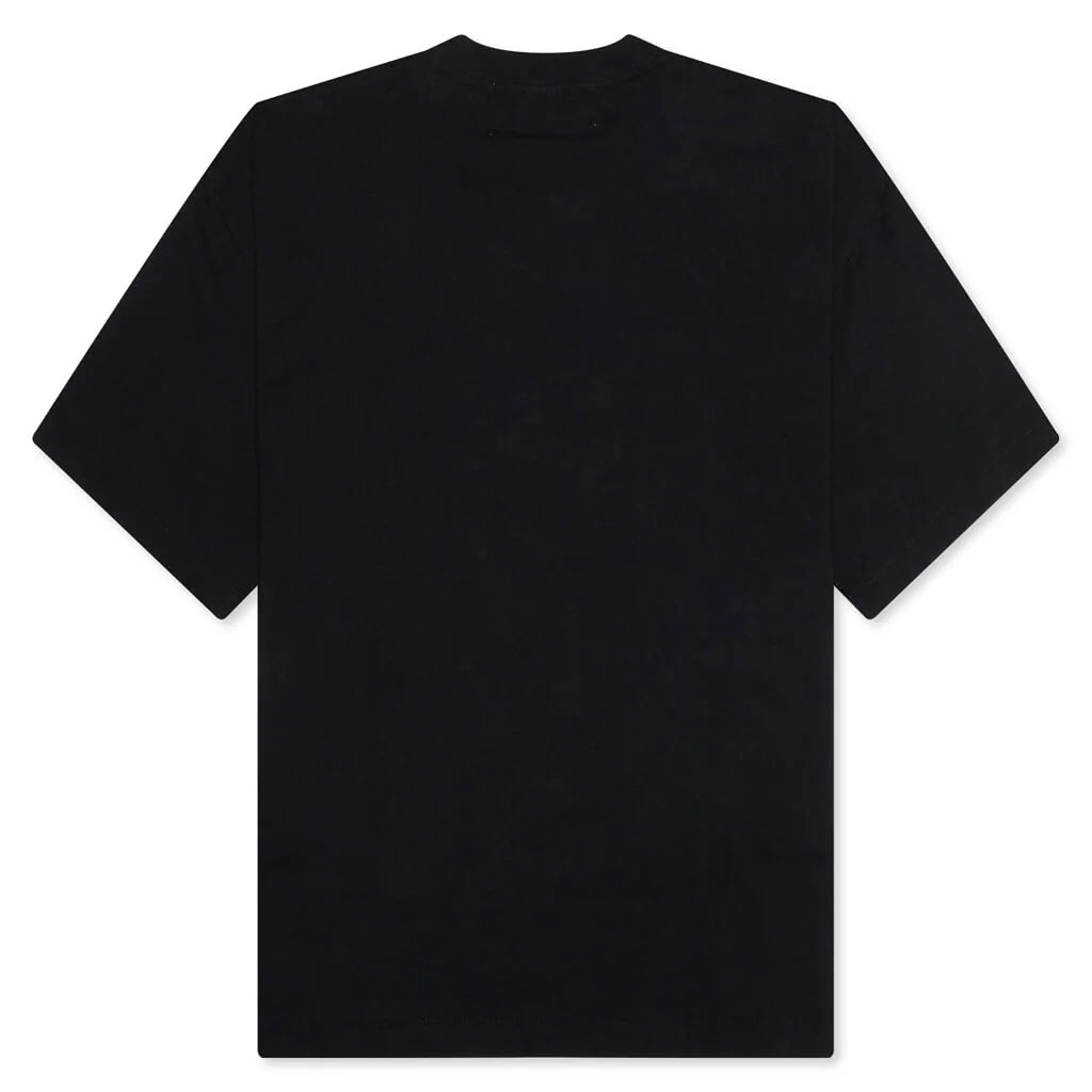 Beaded Lettering Tee Black