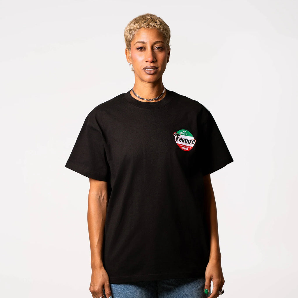 Motor Oil Tee White
