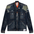 Flight Jacket Layered Denim Indigo