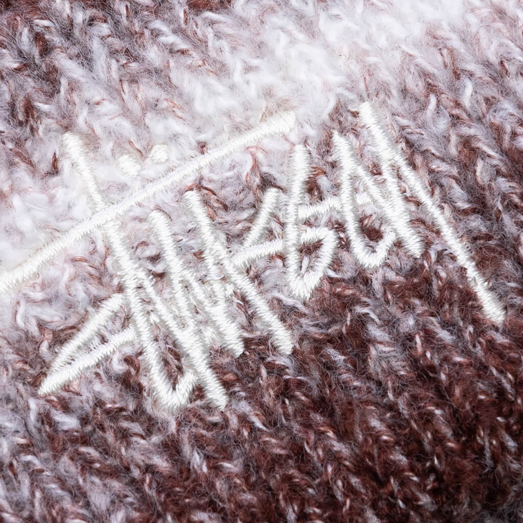 Cuff Basic Striped Beanie Brown