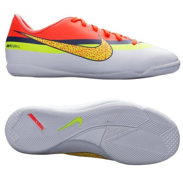 Nike Mercurial Victory IV CR7 Youth Indoor Soccer Shoes White Blue Crimson