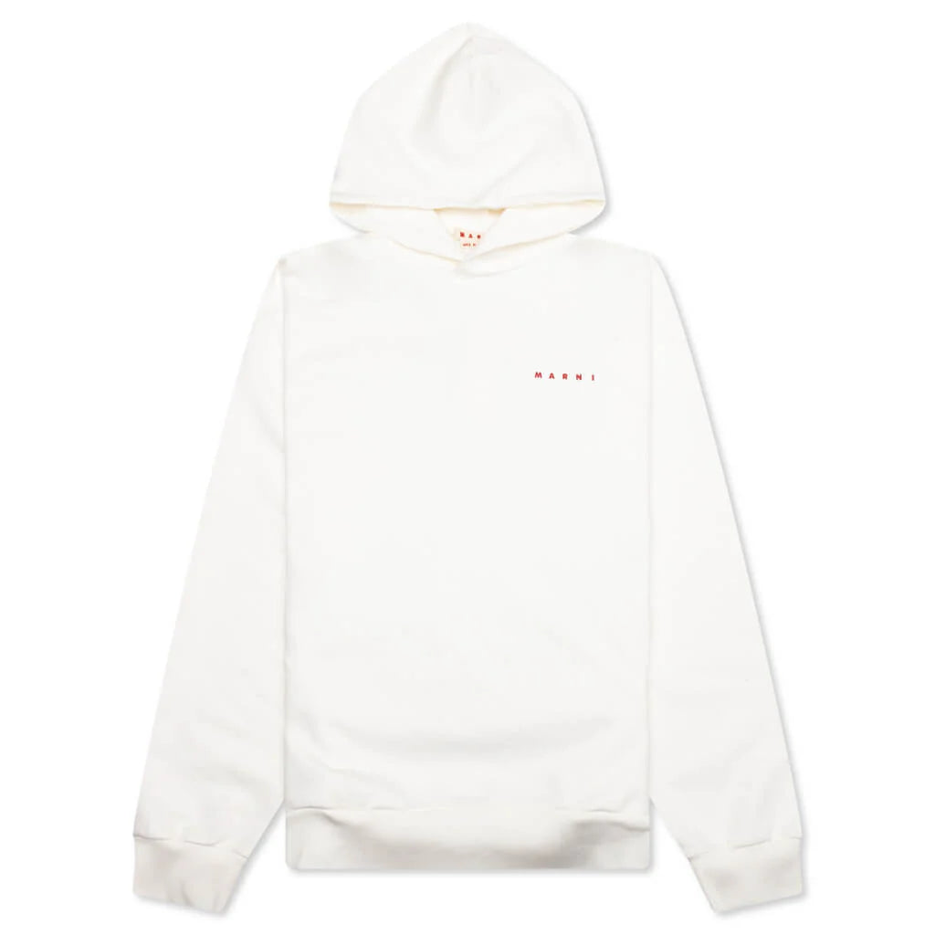 Logo Hoodie Natural White